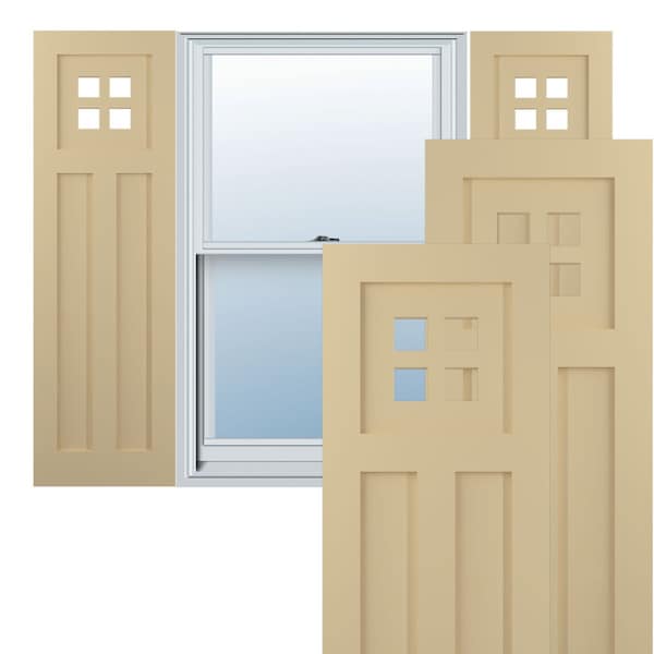 Ekena Millwork True Fit PVC San Antonio Mission Style Fixed Mount